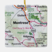 Montrose CO-kaart Keramisch Ornament (Voorkant)