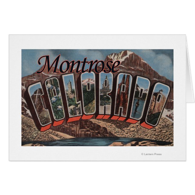 Montrose, Colorado - Grote letterscènes (Voorkant Horizontaal)