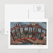 Montrose, Colorado - grote letterscènes Briefkaart (Voorkant / Achterkant)