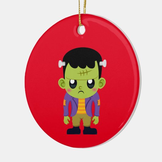 Montrouis Halloween Keramisch Ornament (Links)