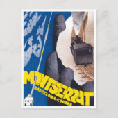 Montserrat cableway Spain vintage briefkaart (Voorkant)