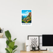 Montserrat Caribbean Travel Print (Thuiskantoor)