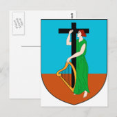 Montserrat Coat of Arms Briefkaart (Voorkant / Achterkant)