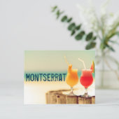Montserrat cocktails briefkaart (Staand voorkant)