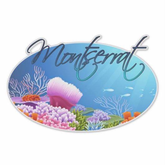 Montserrat decal sticker (Voorkant)