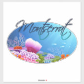 Montserrat decal sticker (Vel)