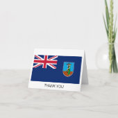 Montserrat Flag Bedankkaart (Voorkant)