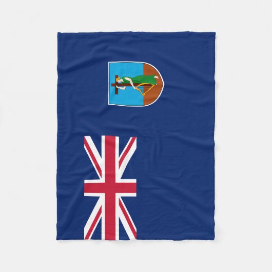 Montserrat Flag Fleece Deken (Voorkant)