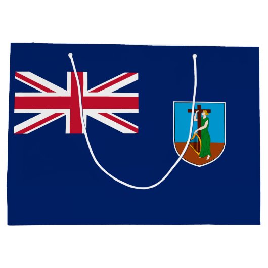 Montserrat Flag Groot Cadeauzakje (Achterkant)