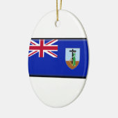 Montserrat Flag Keramisch Ornament (Links)