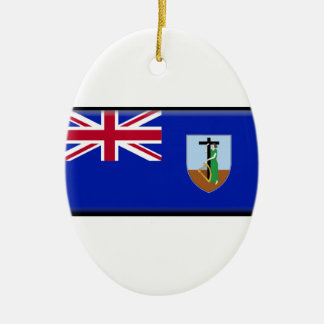 Montserrat Flag Keramisch Ornament