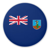 Montserrat Flag Keramische Knop (Voorkant)