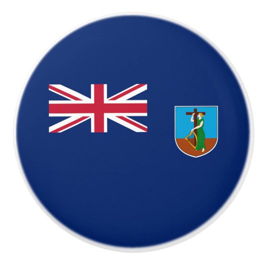 Montserrat Flag Keramische Knop (Voorkant)