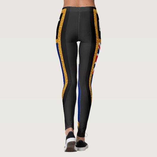 Montserrat Flag Leggings (Achterkant)