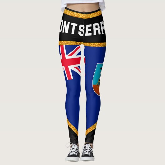 Montserrat Flag Leggings (Voorkant)