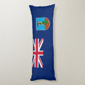 Montserrat Flag Lichaamskussen (Achterkant (Verticaal))
