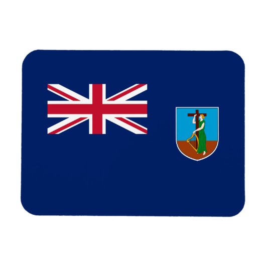 Montserrat Flag Magneet (Horizontaal)