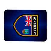 Montserrat Flag Magneet (Horizontaal)