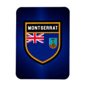 Montserrat Flag Magneet (Verticaal)