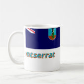 Montserrat Flag met naam Koffiemok (Links)