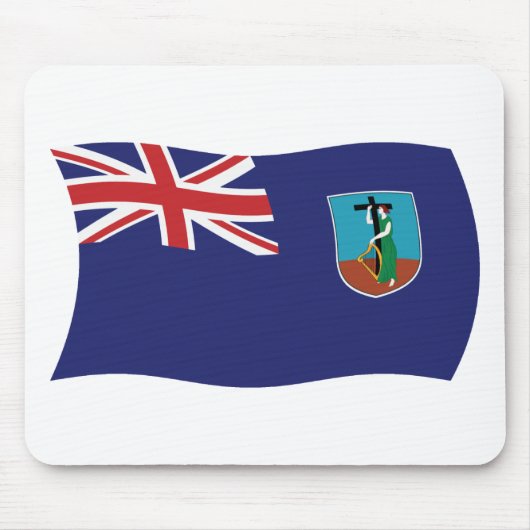 Montserrat Flag Mousepad Muismat (Voorkant)