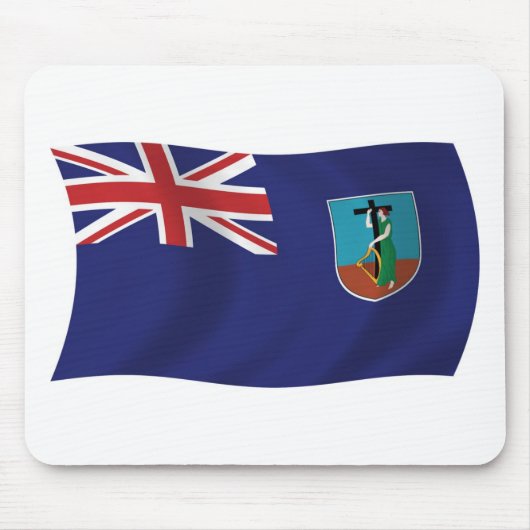 Montserrat Flag Mousepad Muismat (Voorkant)