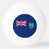 Montserrat Flag Pingpongbal (Voorkant)