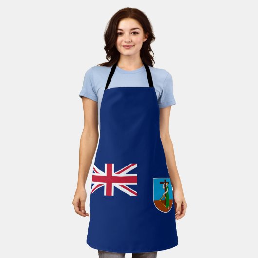 Montserrat Flag Schort (Gedragen)