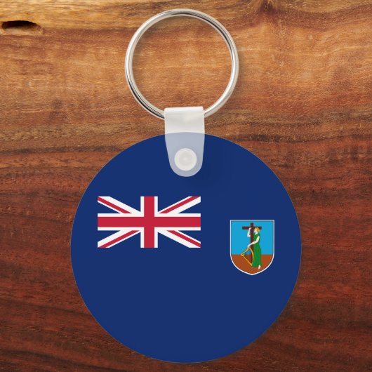 Montserrat Flag Sleutelhanger (Voorkant)