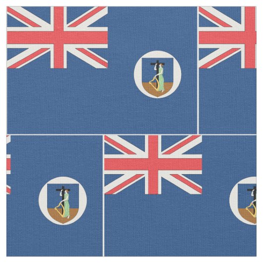 Montserrat Flag Stof (Close Up)