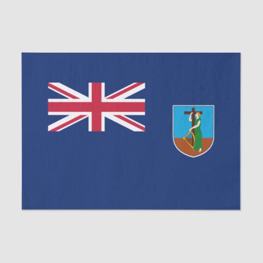 Montserrat Flag Tissuepapier (Voorkant)