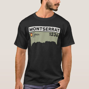 Montserrat Hoogte Wandelklooster Barcelona Spanje  T-shirt