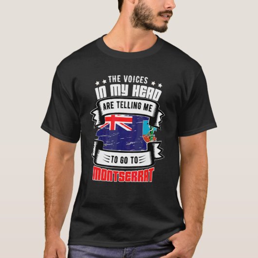 Montserrat in mijn hoofd t-shirt (Voorkant)