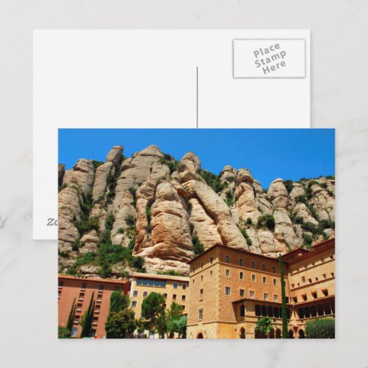 Montserrat, klooster, Catalonië, Spanje Briefkaart (Voorkant / Achterkant)