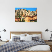 Montserrat, klooster, Catalonië, Spanje Canvas Afdruk (Insitu (Slaapkamer))