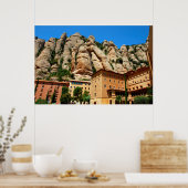 Montserrat, klooster, Catalonië, Spanje Poster (Keuken)