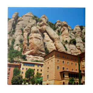 Montserrat, klooster, Catalonië, Spanje Tegeltje
