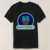 Montserrat Landenbadge Montserrat Vlag T-shirt (Design voorkant)
