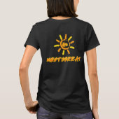 Montserrat, lichtgeel en oranje t-shirt (Achterkant)