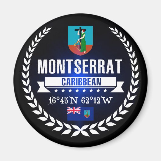 Montserrat Magneet (Voorkant)