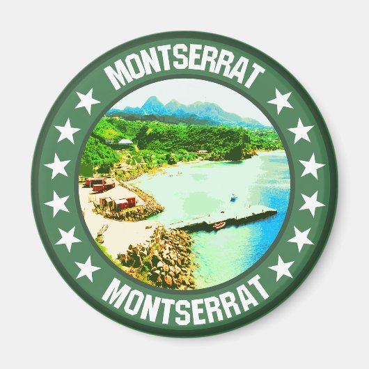 Montserrat Magneet (Voorkant)