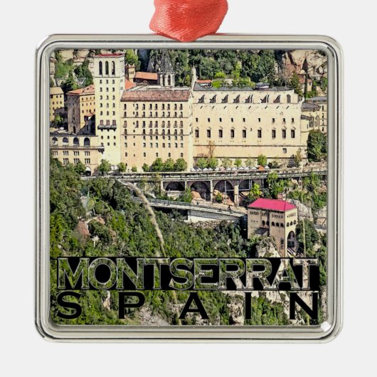 Montserrat Metalen Ornament (Voorkant)
