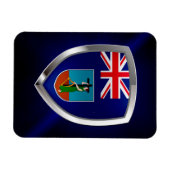 Montserrat Metallic Emblem Magneet (Horizontaal)