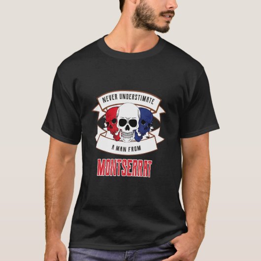 Montserrat Onderschat Nooit T-shirt (Voorkant)