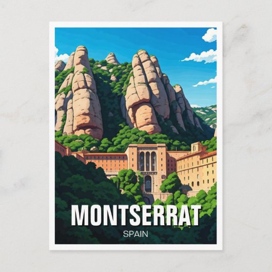 Montserrat Spanje Briefkaart (Voorkant)