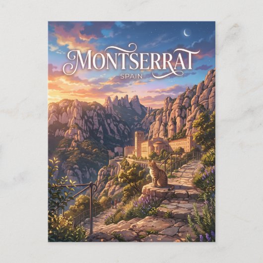Montserrat Spanje Briefkaart (Voorkant)
