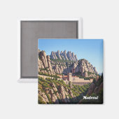 Montserrat Spanje Magneet (Voorkant / Achterkant)