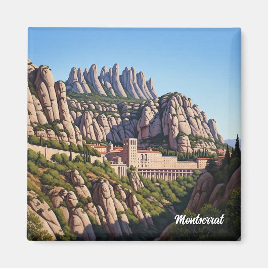 Montserrat Spanje Magneet (Voorkant)