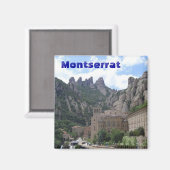Montserrat Spanje magneet (Voorkant / Achterkant)