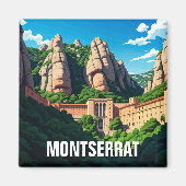 Montserrat Spanje Magneet (Voorkant)